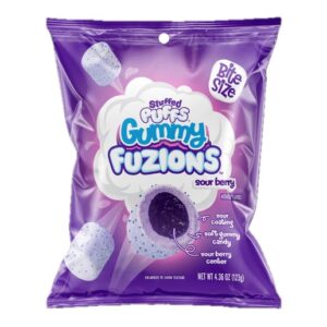 Stuffed Puffs Gummy Fuzions Sour Berry 4.36oz 8ct
